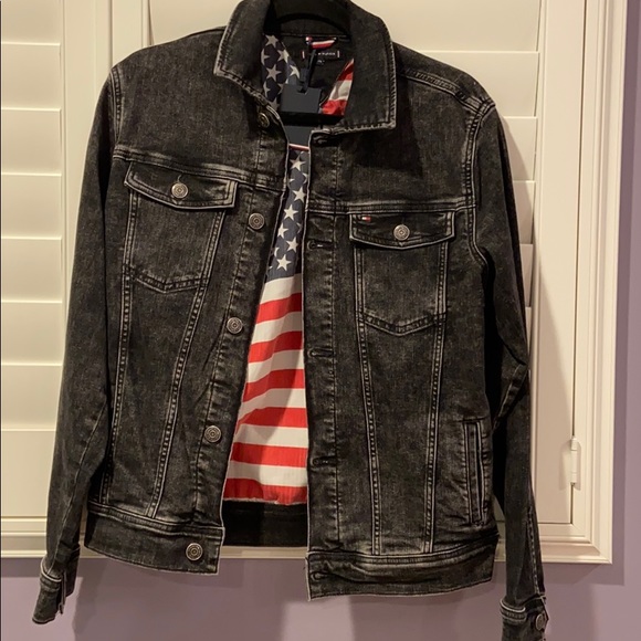 black denim jacket size 16